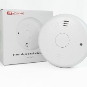 Wireless smoke detector with long-life battery