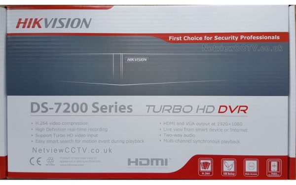 Hikvision 4 channel DVR 1080p