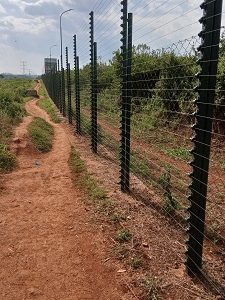 free standing electric fence installation