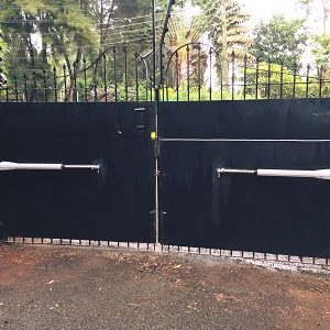 Electric swing gate installed at home in Loresho, Nairobi, Kenya.