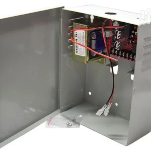 3 amp 12v dc access control power supply UL 294 listed with battery backup in steel cabinet