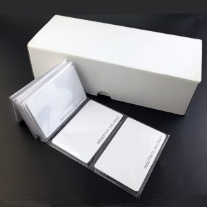 White PVC RFID smart card with microchip