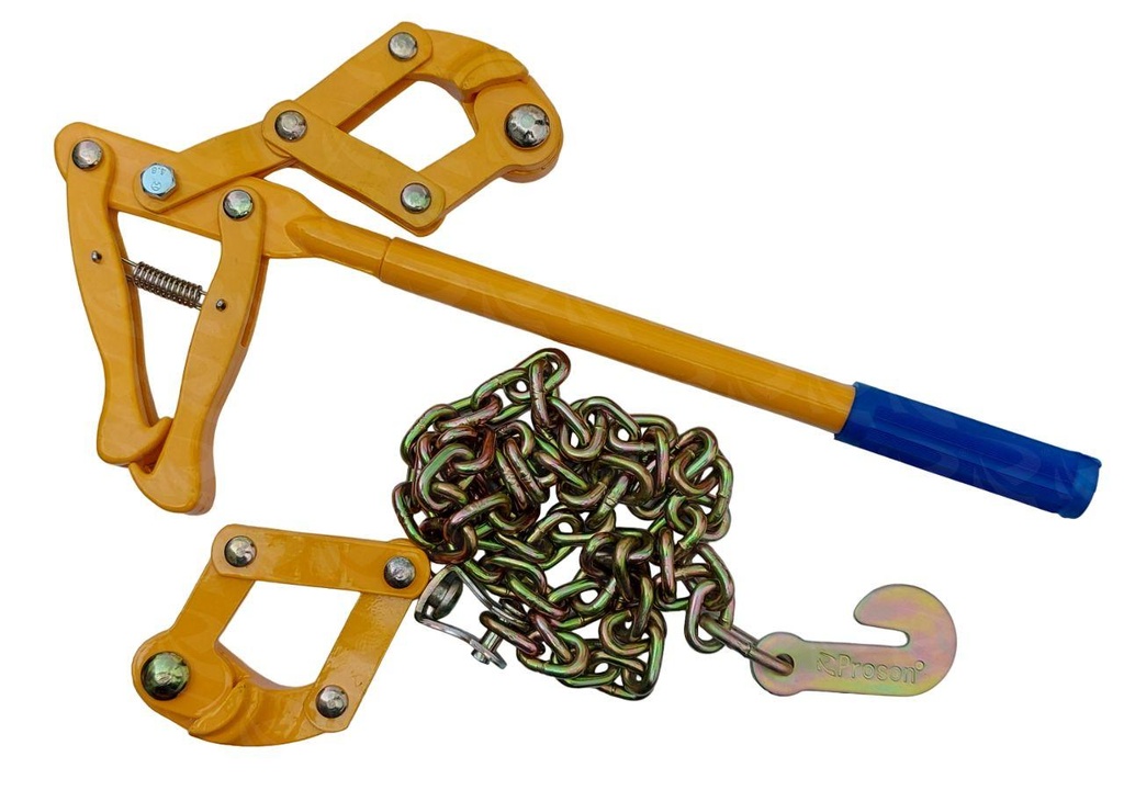 Fence wire tensioner tool with ergonomic rubber grip handle and quick-release lever