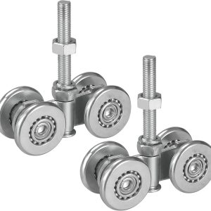 Heavy-duty sliding door track roller with sealed ball bearings, 500 lb capacity