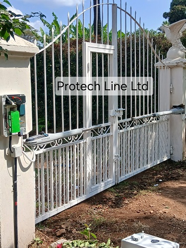 Automatic swing gate installation in Nairobi by Protech Line Ltd